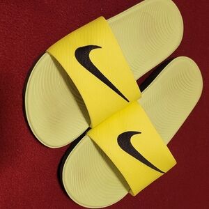 Nike Yellow Slide Sandals